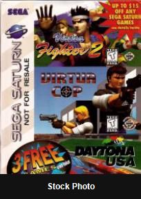 3 Free Game Pack [Virtua Cop, Virtua Fighter 2, Daytona USA] - Sega Saturn