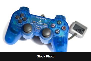 Clear Blue Dual Shock Controller (PlayStation) - PlayStation Accessories