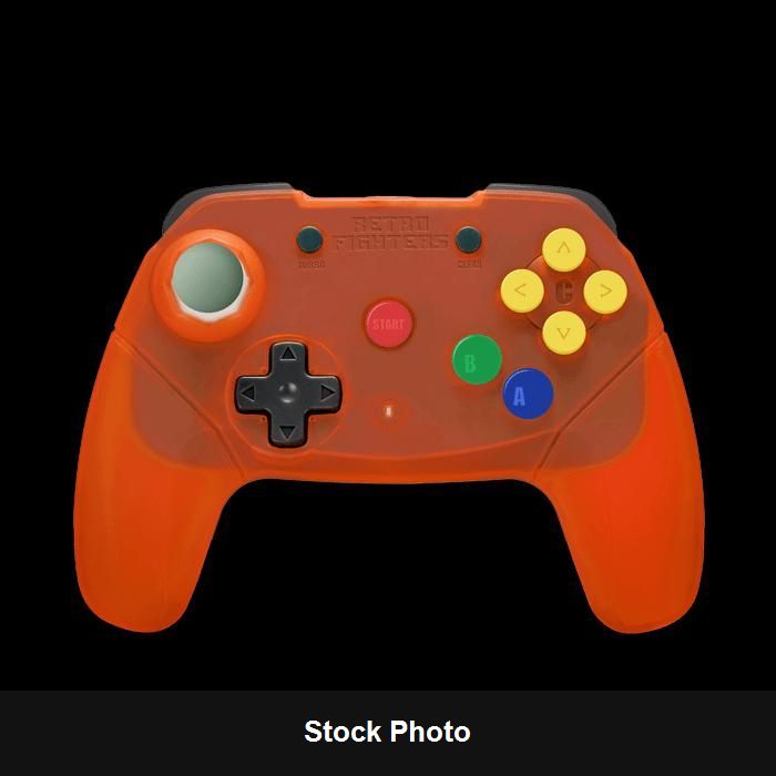 Brawler 64 Wireless Gamepad [Orange] (Nintendo 64) - Nintendo Accessories
