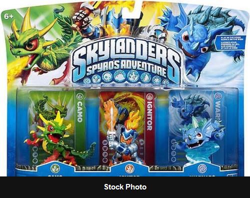 Skylanders: Spyro's Adventure Triple Pack [Camo, Ignitor, Warnado] (Skylanders) - Skylanders Accessories