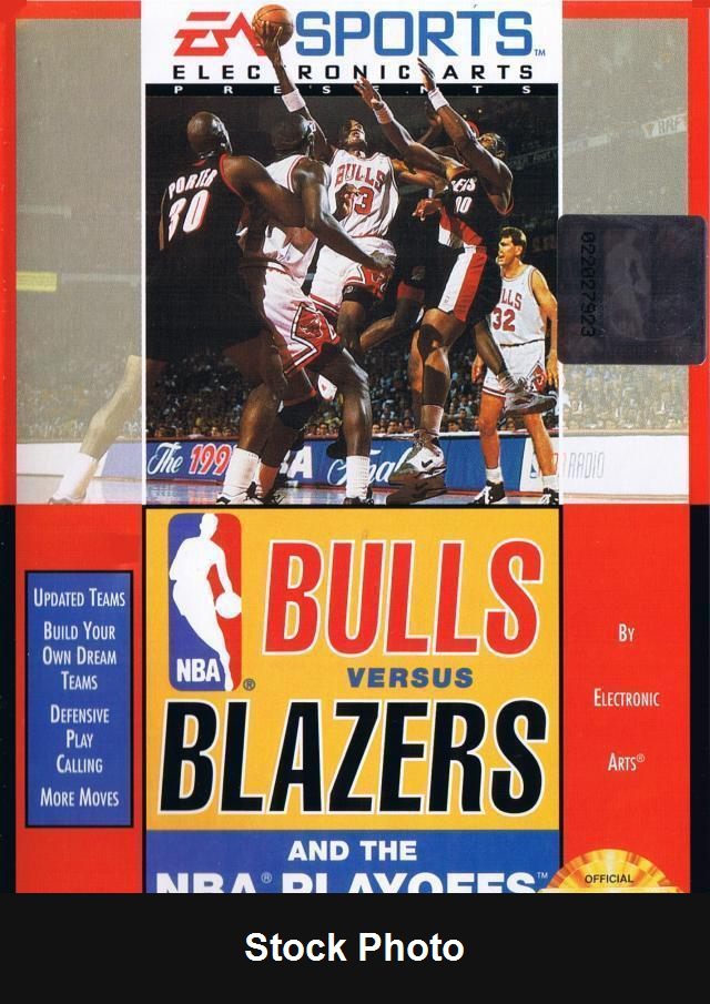 Bulls Vs Blazers and the NBA Playoffs - Sega Genesis