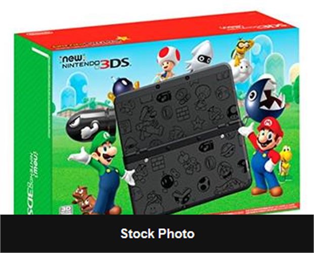 New Nintendo 3DS Super Mario Black Edition - Console