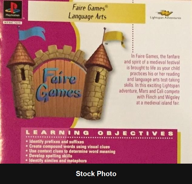 Faire Games - Language Arts - Playstation