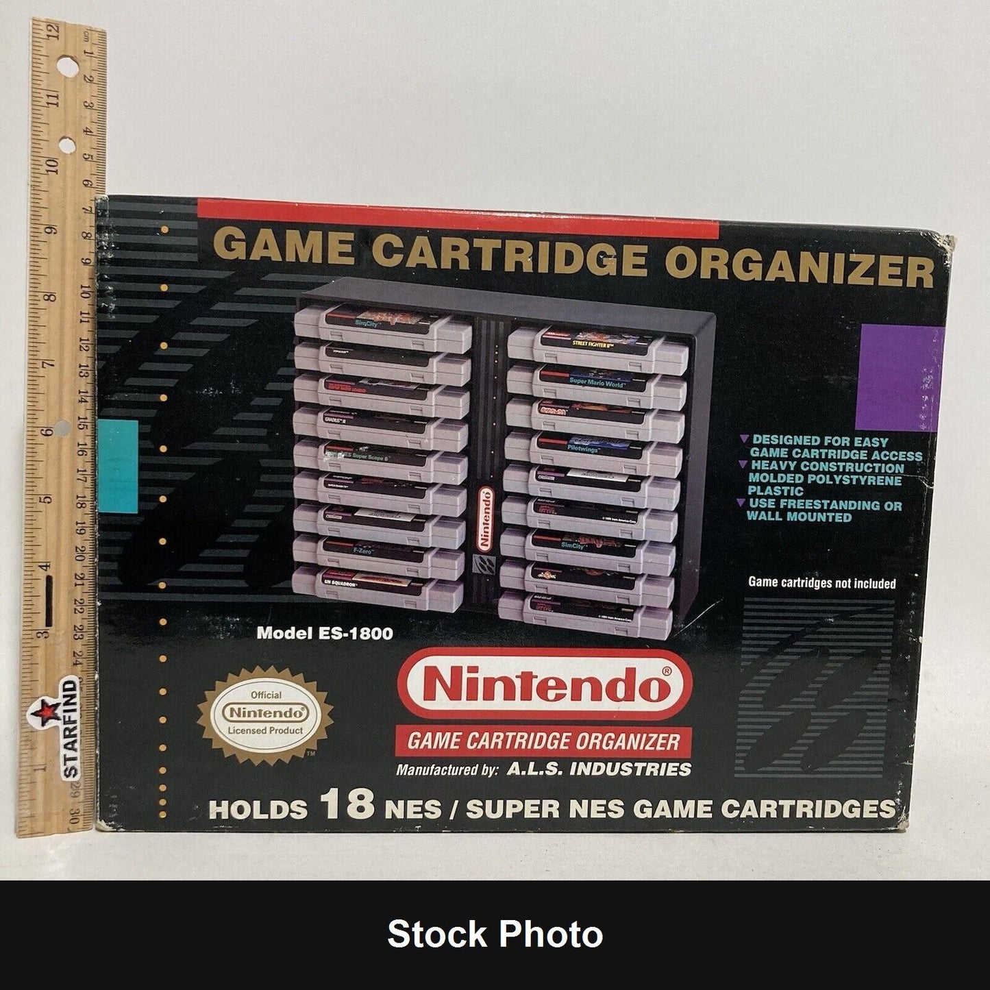Game Cartridge Organizer (Super Nintendo) - Nintendo Accessories