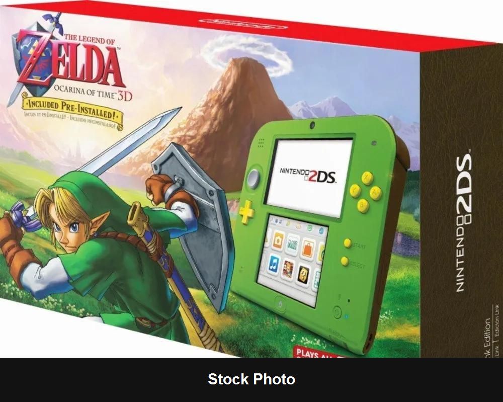 Nintendo 2DS Link Edition [Zelda Ocarina of Time 3D Pre-installed] - Console