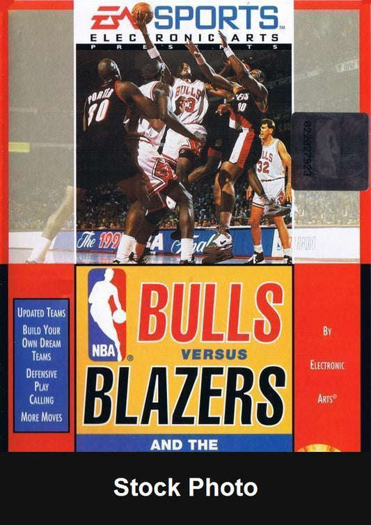 Bulls Vs Blazers and the NBA Playoffs - Sega Genesis