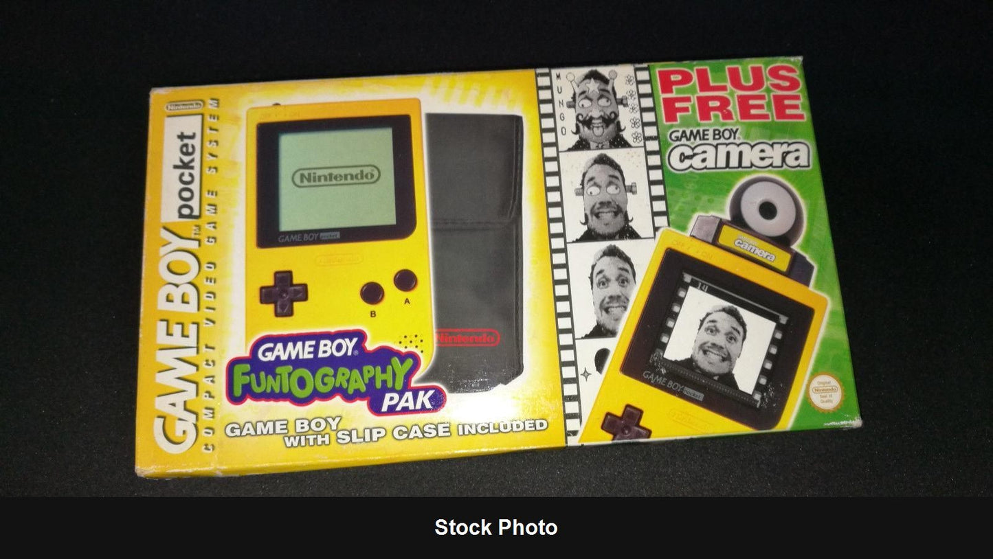 Game Boy Pocket Yellow Funtography Pak - Game Boy