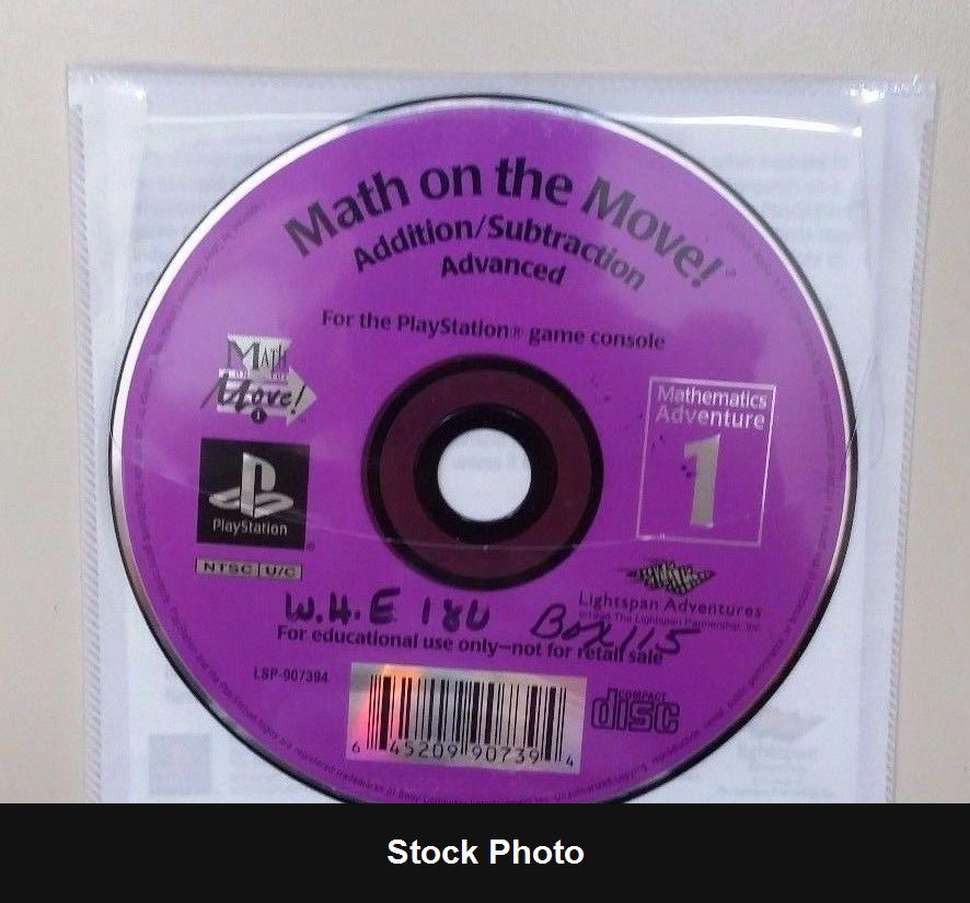 Math On The Move! 1: Addition / Subtraction Advanced - PlayStation