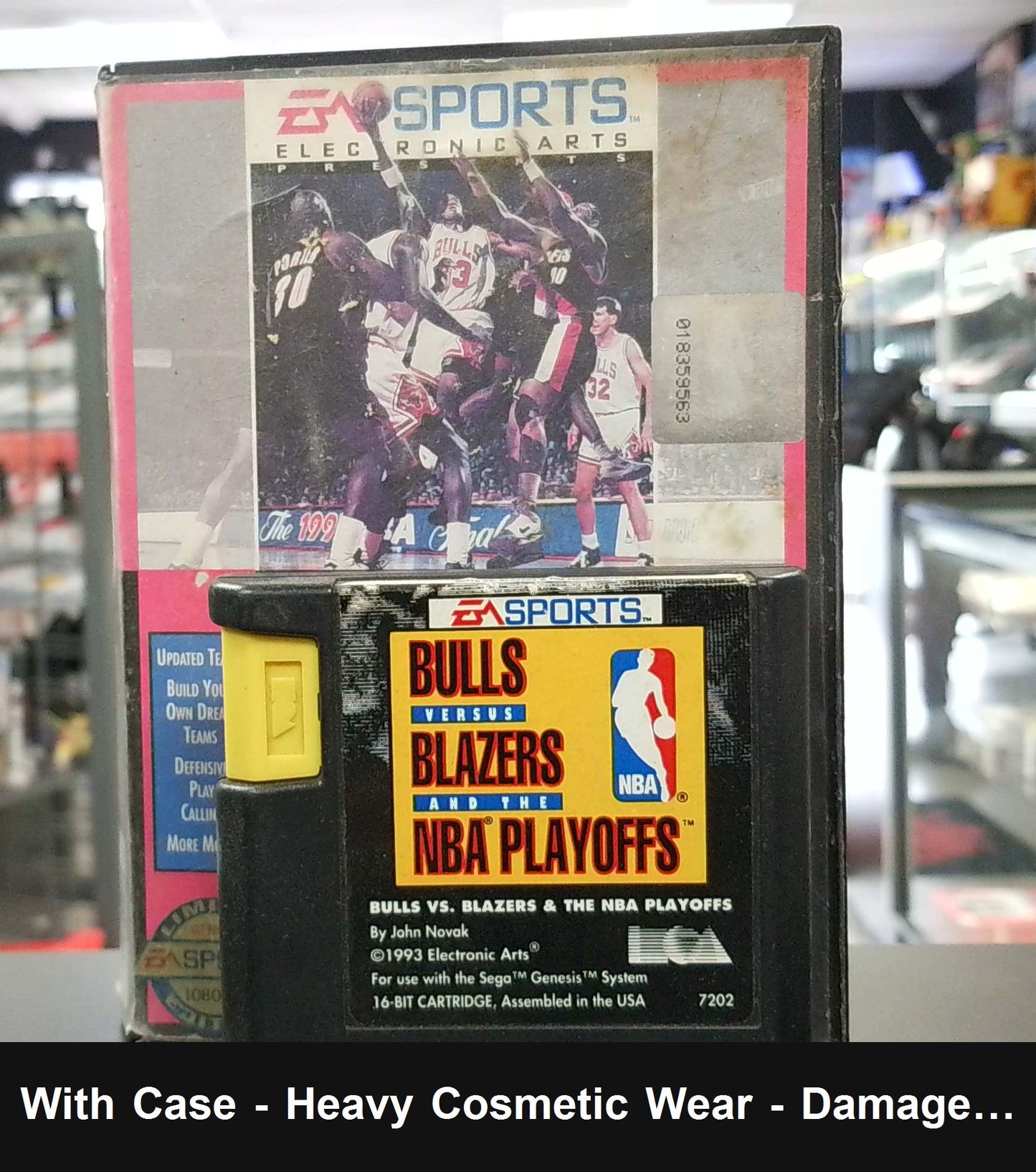 Bulls Vs Blazers and the NBA Playoffs - Sega Genesis