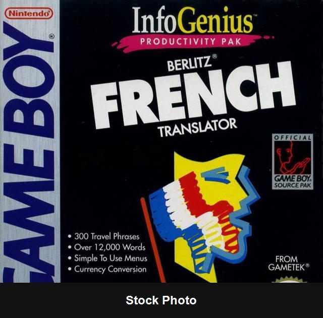 Berlitz French Translator - Game Boy