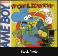 Itchy and Scratchy Miniature Golf Madness - Game Boy