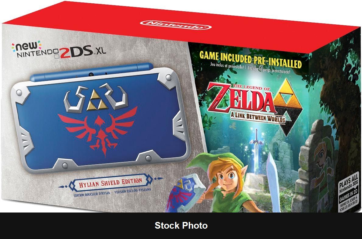 New Nintendo 2DS XL Hylian Shield Edition - Console