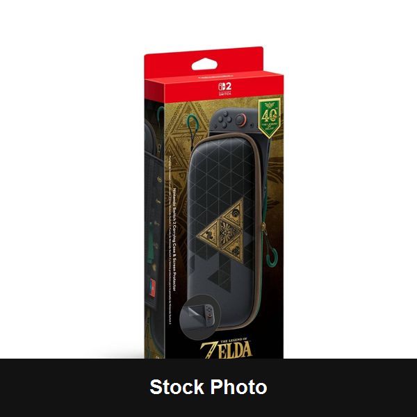 Nintendo Switch 2 Carrying Case & Screen Protector: The Legend of Zelda 40th Anniversary Edition - Nintendo (New) - Switch 2