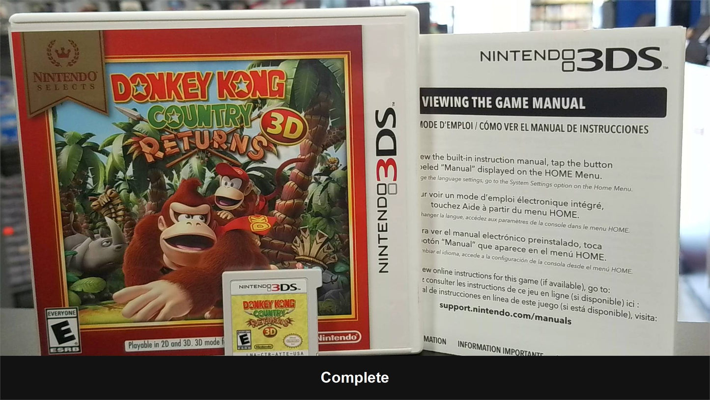 Donkey Kong Country Returns 3D - Nintendo 3DS