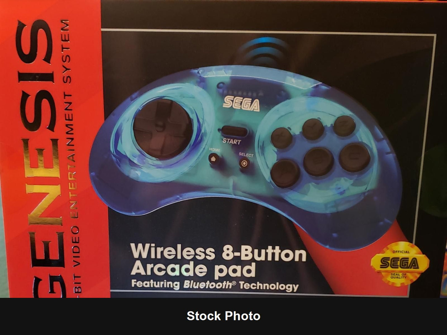 Wireless 8-button Arcade Pad (Sega Genesis) - Sega Accessories