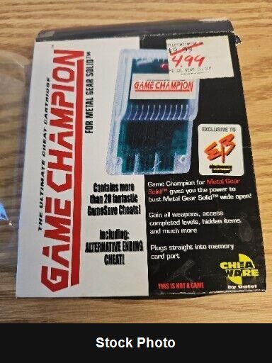 Game Champion for Metal Gear Solid Memory Card (PlayStation) - PlayStation Accessories