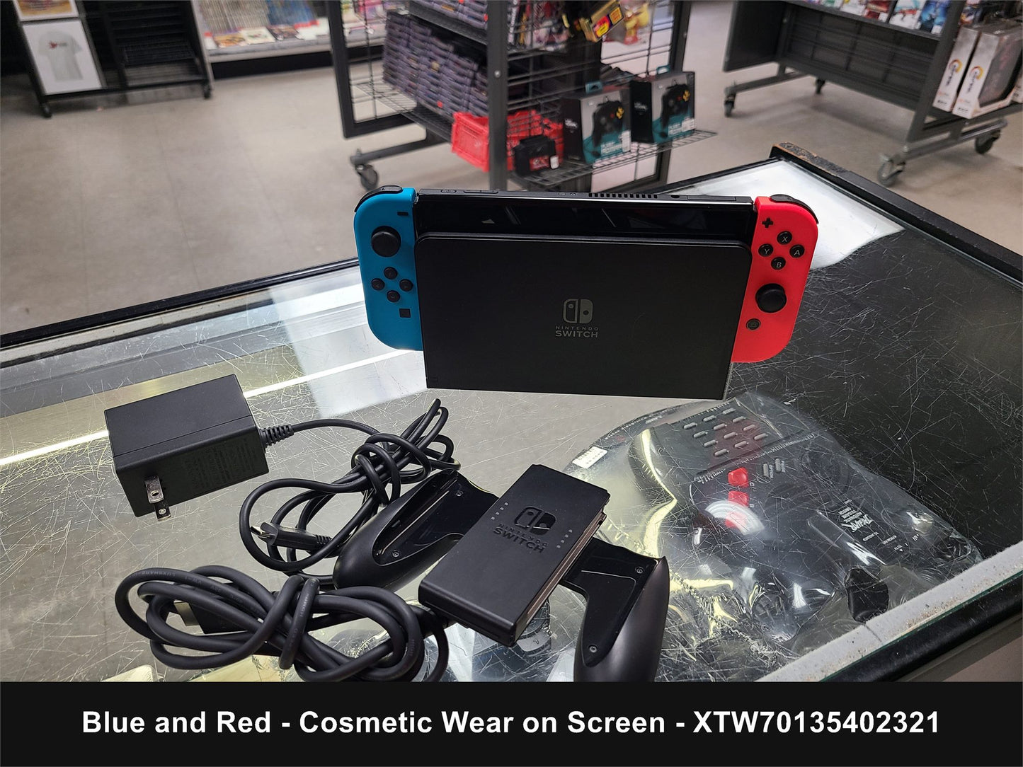 Nintendo Switch OLED with Blue and Red Joy-Con - Console