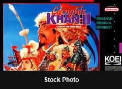Genghis Khan II Clan of the Gray Wolf - Super Nintendo