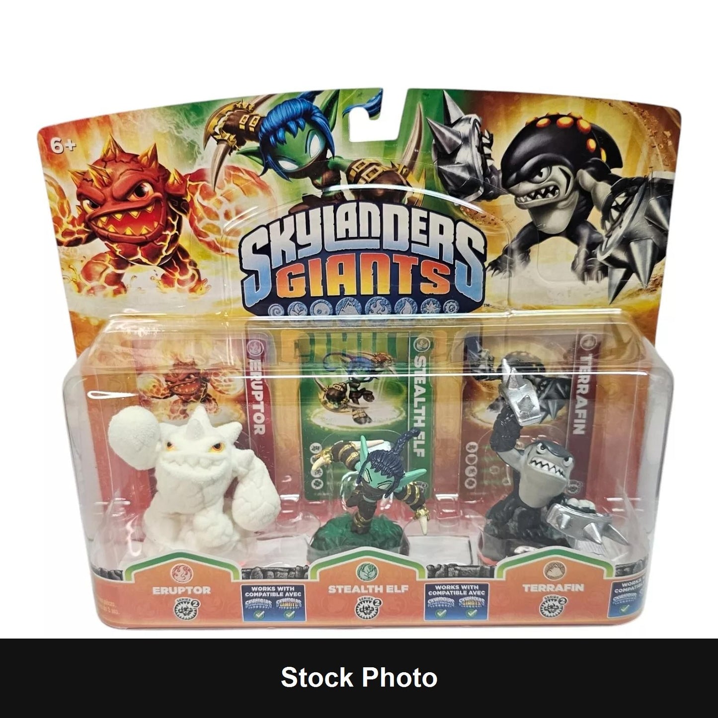 Skylanders Giants Triple Pack [Eruptor, Stealth Elf, Terrafin] - Skylanders