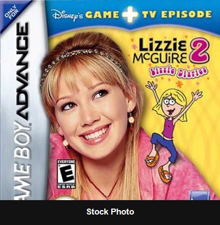 Disney's Lizzie McGuire 2 Lizzie Diaries Game + TV Episode - Game Boy Advance