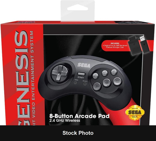 8-Button Arcade Pad (Sega Genesis) - Nintendo Accessories