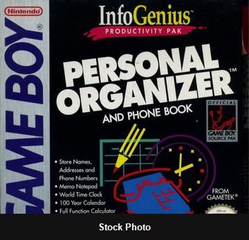 Personal Organizer & Phone Book - Game Boy
