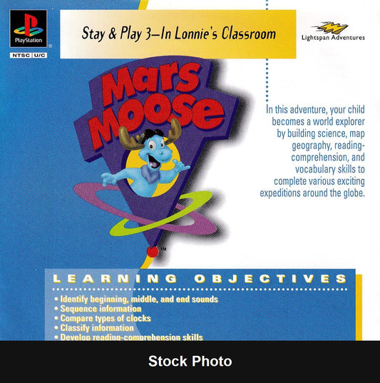 A Mars Moose Adventure: Stay & Play 3: In Lonnie's Classroom - PlayStation