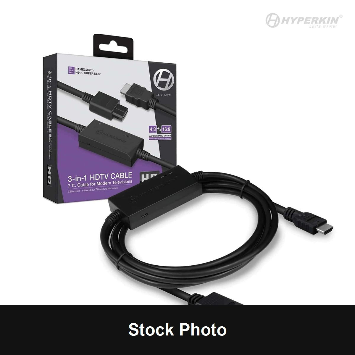 Hyperkin 3-in-1 HDTV HDMI HD Cable for Nintendo GameCube, SNES, Ninendo 64 - Nintendo Accessories