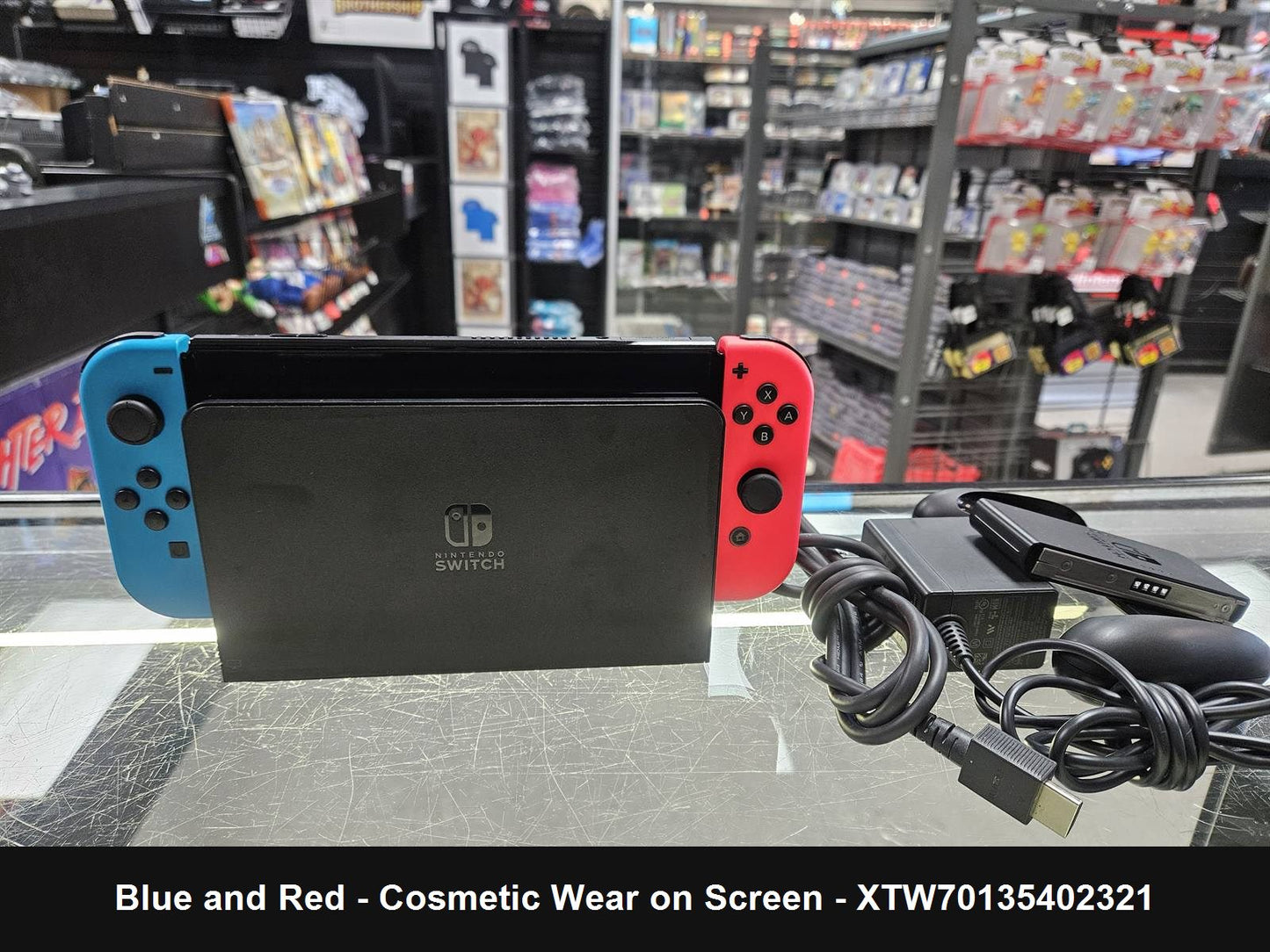 Nintendo Switch OLED with Blue and Red Joy-Con - Console
