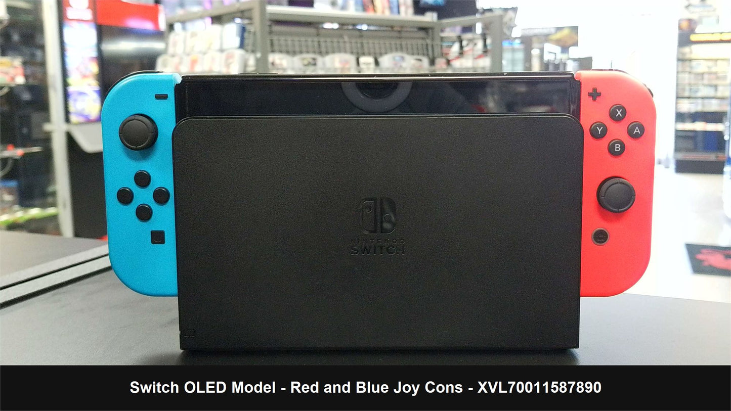 Nintendo Switch OLED with Blue and Red Joy-Con - Console