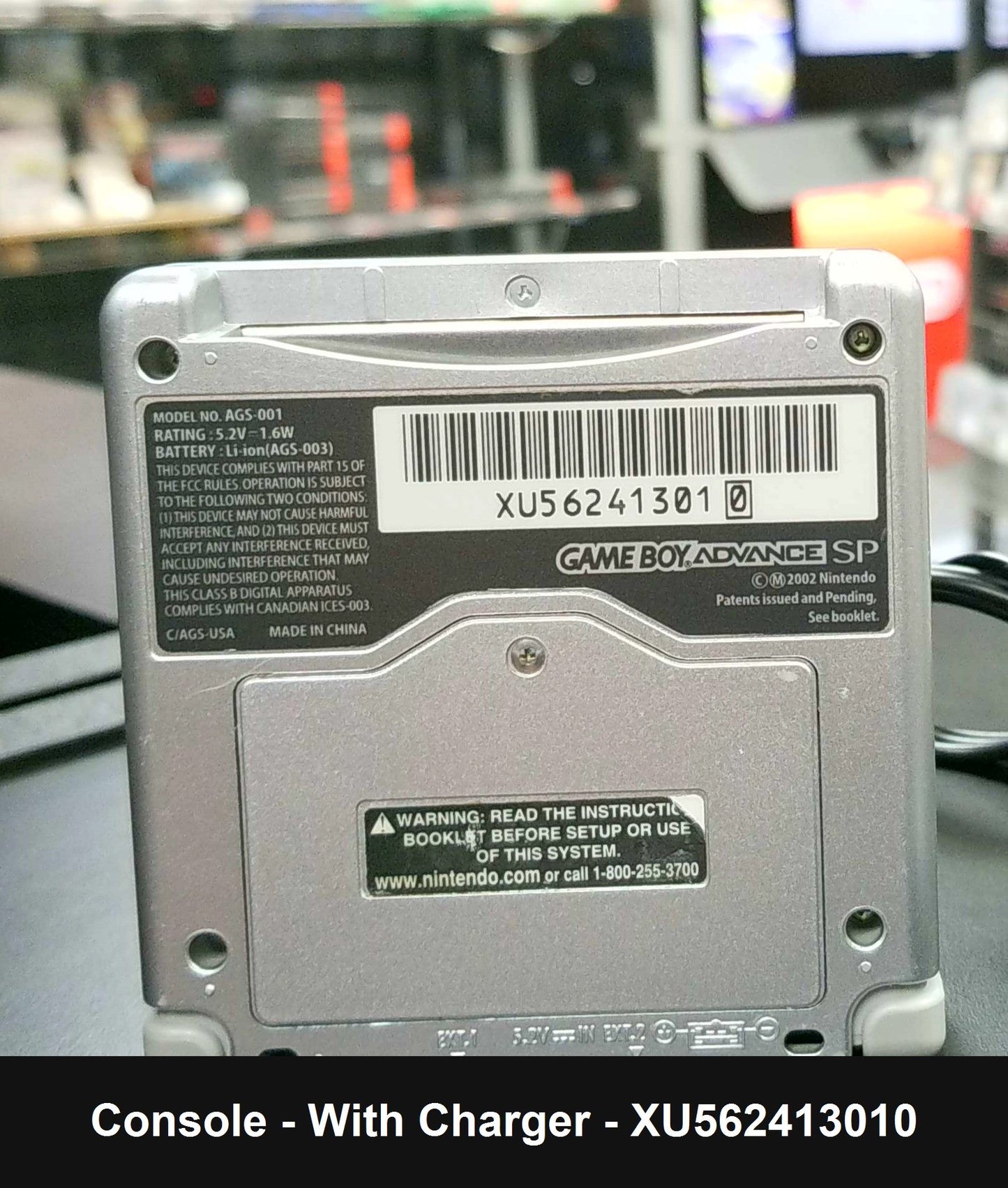 Platinum Game Boy Advance SP - Console
