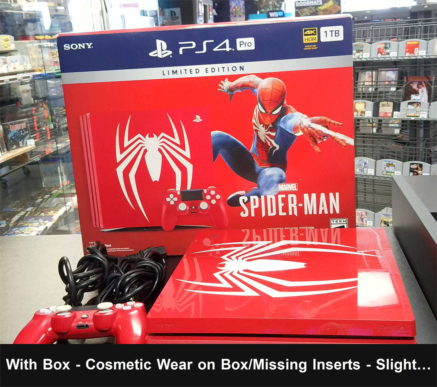 Playstation 4 Pro 1TB Spiderman Console - Console