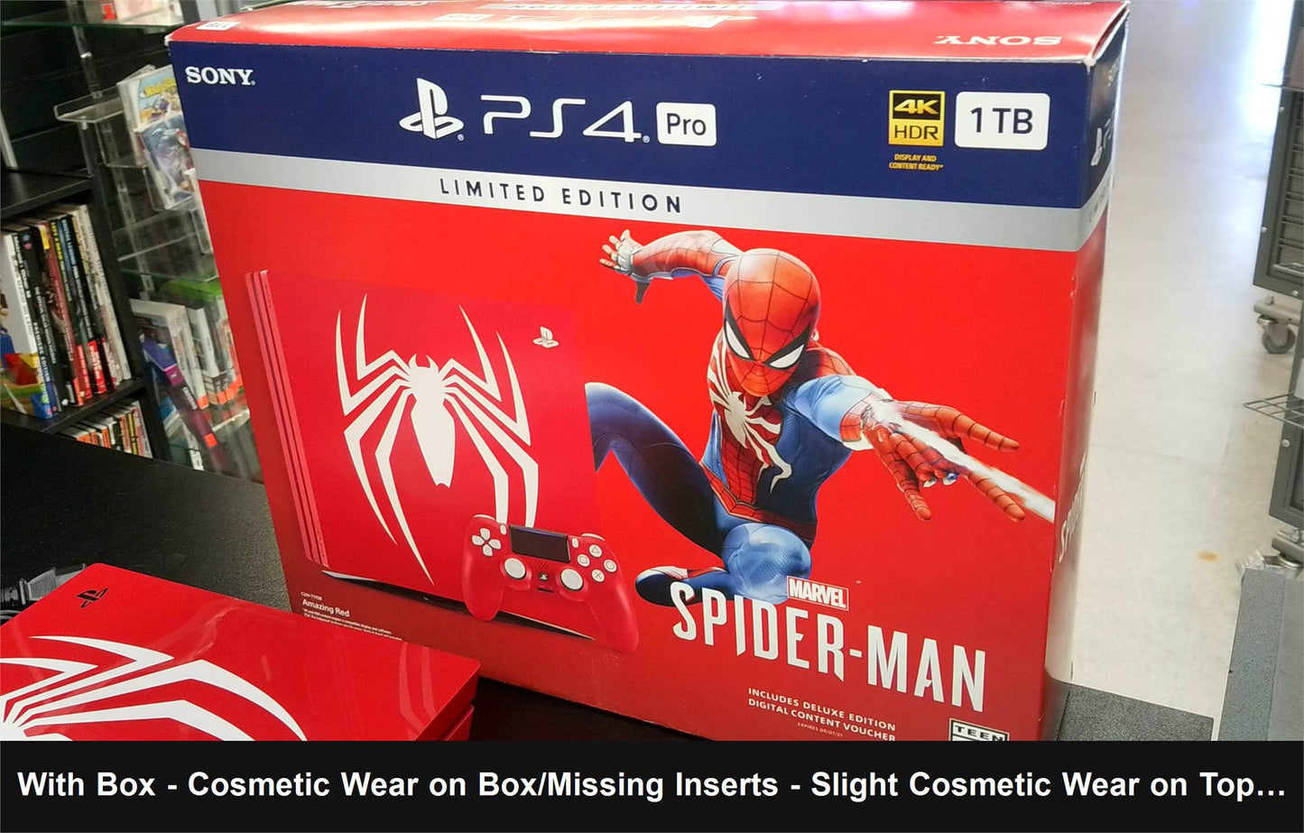 Playstation 4 Pro 1TB Spiderman Console - Console