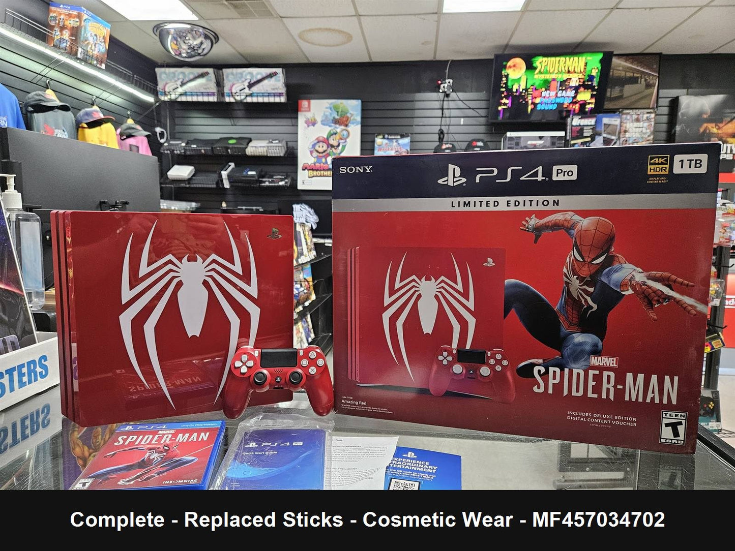 Playstation 4 Pro 1TB Spiderman Console - Console