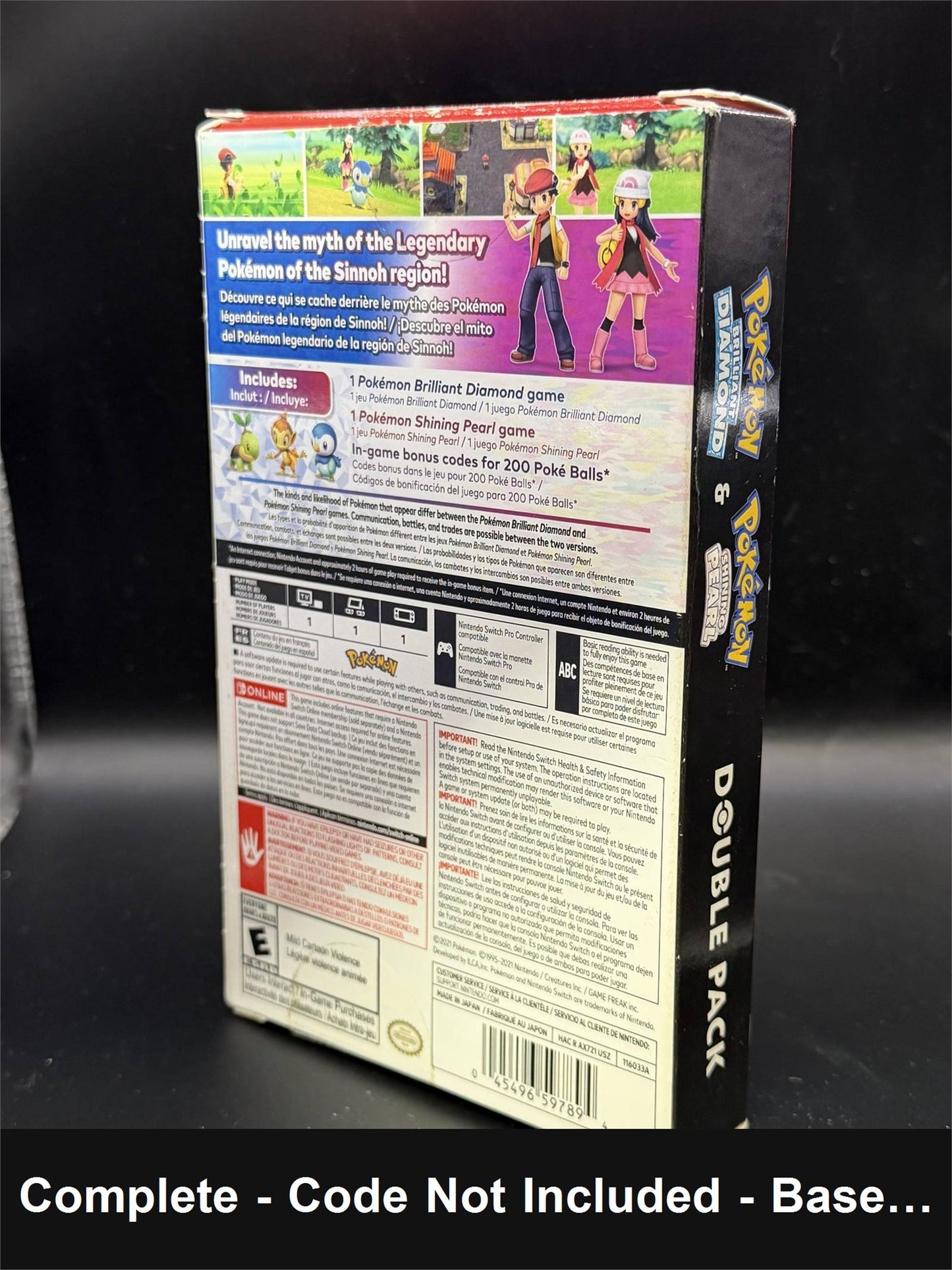 Pokemon Brilliant Diamond & Shining Pearl Double Pack - Nintendo Switch