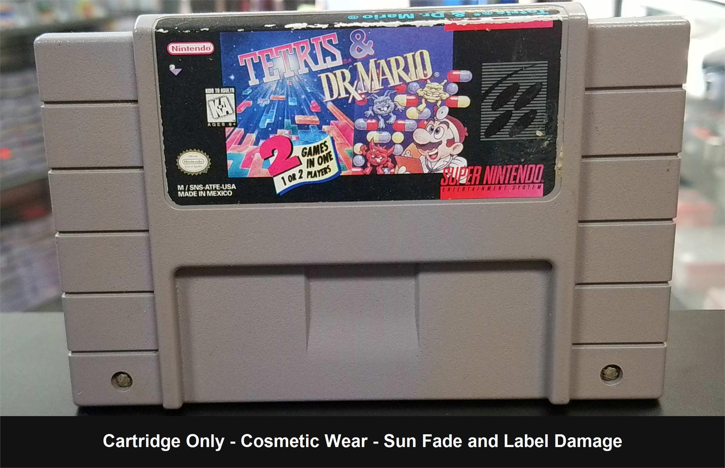 Tetris and Dr. Mario - SNES