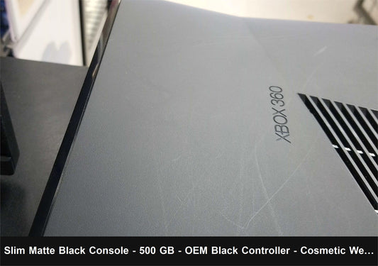 Xbox 360 Slim Matte Black Console - Console