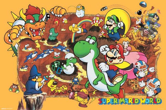 Poster 24x36 - Super Mario World - PAS0577 *NEW*