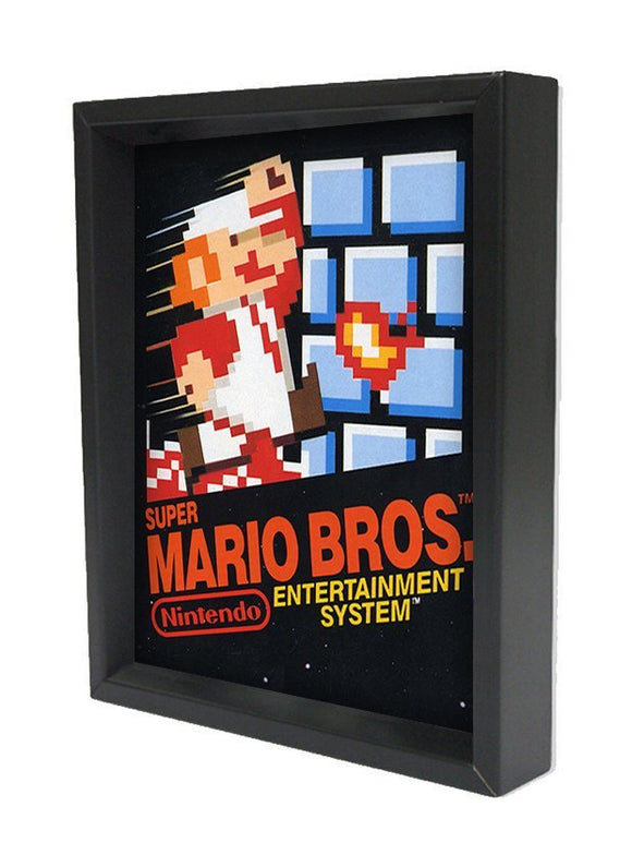 3D Lenticular 8'' x 10'' Shadowbox - Super Mario Bros *NEW*
