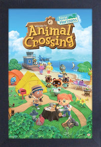 11" x 17"Animal Crossing NH Framed Print *NEW*