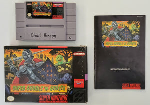 Super Ghouls 'N Ghosts with Box and Manual