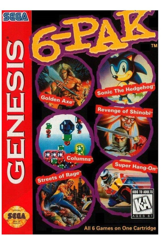 Sega Genesis Six Pack