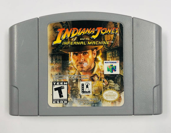 Indiana Jones And The Infernal Machine - Sticker On Back Label *Pre-Owned*