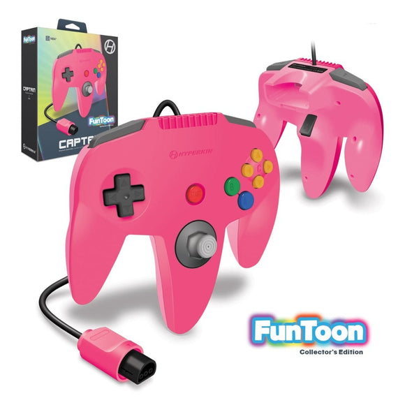 'Captain' Premium Nintendo 64 Controller - Pink [Hyperkin] *New*