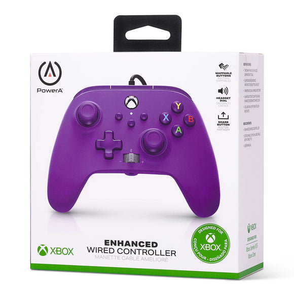 PowerA Enhanced Wired Controller for Xbox One/Series X|S - Royal Purple *NEW*