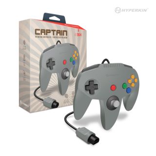'Captain' Premium Nintendo 64 Controller - Gray [Hyperkin] *New*