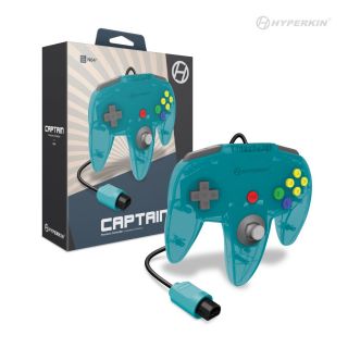 'Captain' Premium Nintendo 64 Controller - Turquoise [Hyperkin] *New*