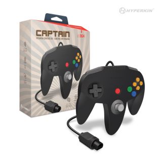 'Captain' Premium Nintendo 64 Controller - Black [Hyperkin] *New*