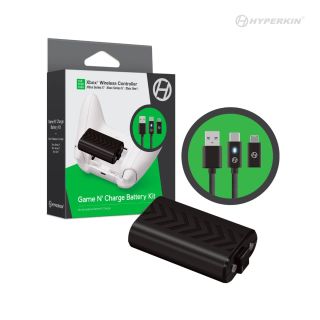 Game N' Charge' Battery Kit For Xbox Series X® / Xbox Series S®/ Xbox One [Black] - Hyperkin *NEW*